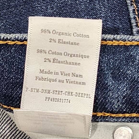 Everlane Original Cheeky Jean Straight High Rise Dark Wash 30 Regular Stretchy - Picture 5 of 10